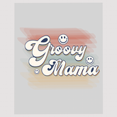 Groovy Mama Retro DTF Transfer - Smiley